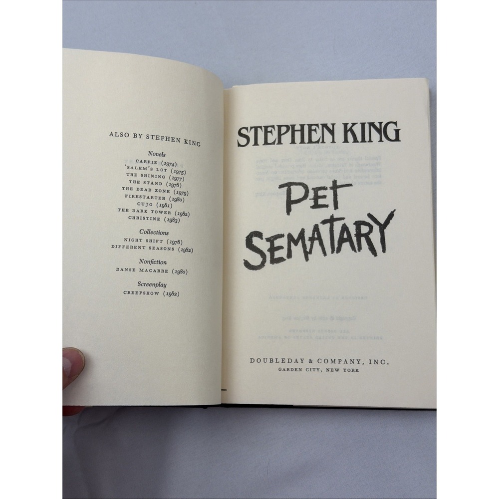Pet Sematary by Stephen King; Gutter Code N47 BCE - Picture 12 of 16